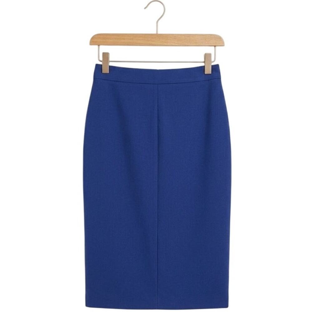 Banana Republic Petite Pencil Skirt - Cobalt Royal Blue Size 4 - Picture 3 of 4